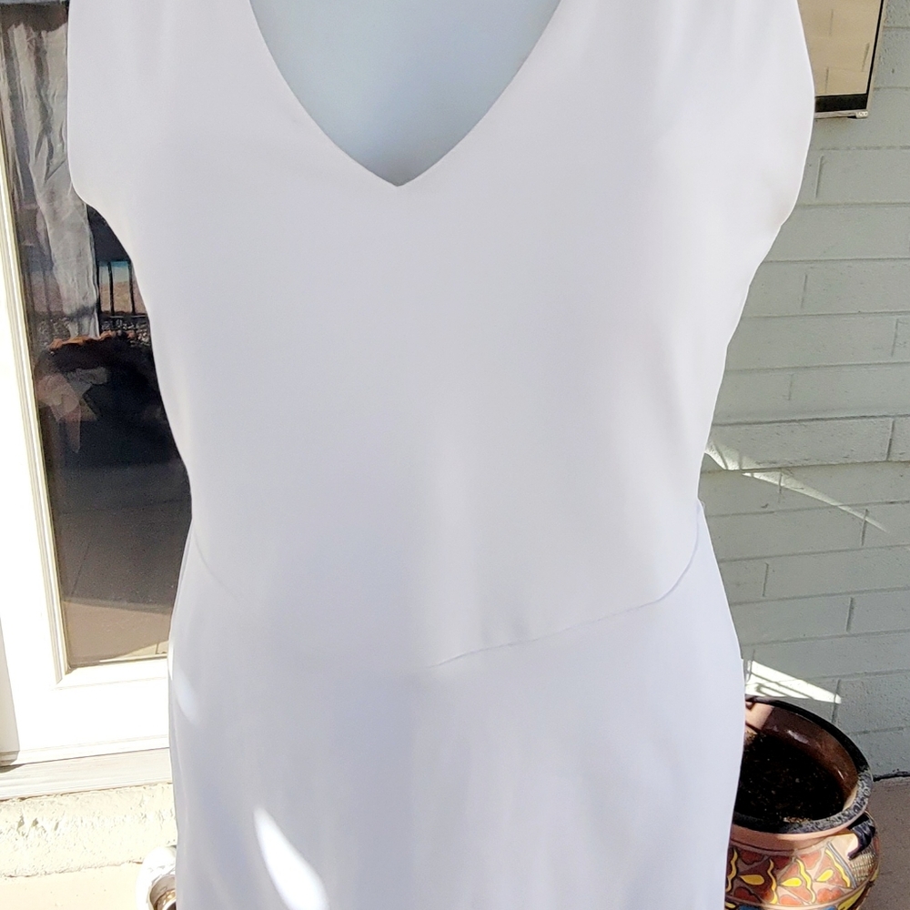 Fabletics White Tennis Dress with Built In Bra. No Built In Shorts.